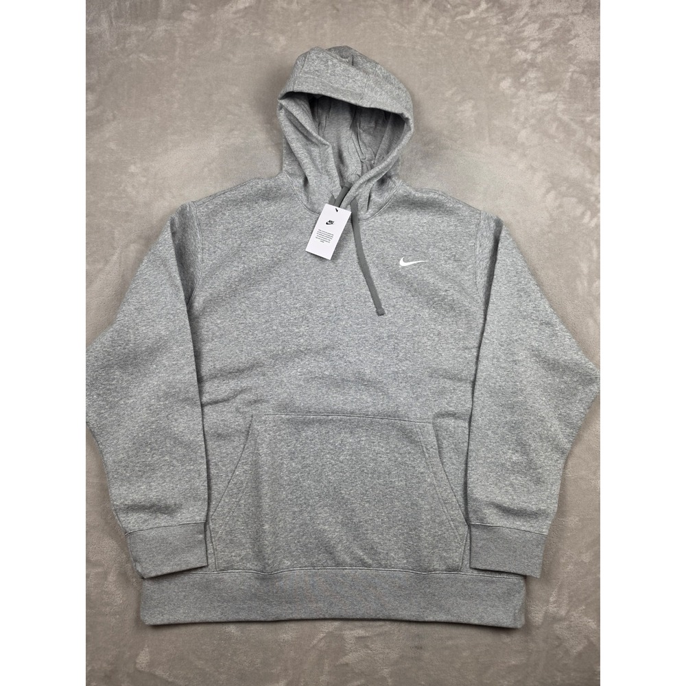 Nike Hoodie Mens XXL Gray Training Pullover Sweatshirt Fleece CJ1611 Athleisure